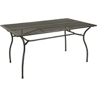 Degamo Gartentisch Esstisch Metalltisch CLASSIC 90x150cm rechteckig, Streckmetall anthrazit