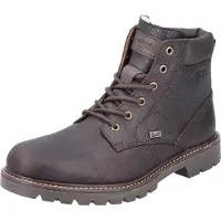 Rieker Herren Echtleder Winterboot RiekerTEX braun, echtes Lammwollfutter, Herren:41 EU