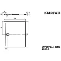 Kaldewei 352847980030 DW SUPERPLAN ZERO Mod.1528-5, 750 x