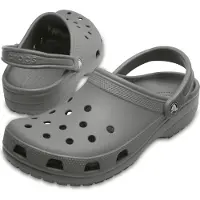 Crocs Pantoletten Classic 10001 Grau 46.5