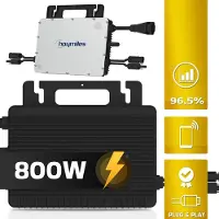 Hoymiles HMS-800-2T 800W Micro-Wechselrichter für Solarmodule, Microinverter Inverter für Mini-PV Plug & Play Balkonkraftwerk, Mikrowechselrichter, Solar