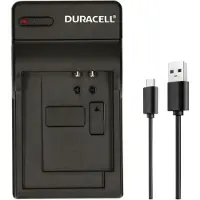 Duracell DRP5960, USB, Indoor Batterieladegerät, Panasonic DMW-BLF19, Schwarz, 5 V, 5 V