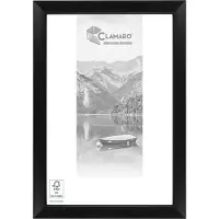 Clamaro 'ARTUR' Bilderrahmen Antik Massivholz | Schwarz Matt | Shabby Chic Vintage Barock | Holzrahmen inkl. Acrylglas, Rückwand, Aufhänger (Querformat & Hochformat), Größe:118.9x84.1