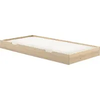 Möbelando Bettschubkasten >FRITZ< in Milky Pine - 195x198x19x92 (LxBxHxT)