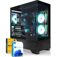 SYSTEMTREFF Gaming PC - Ryzen 7 7700X - AMD Radeon RX 9060 XT 8GB - 32GB DDR5 - 1TB NVMe - Windows 11 Pro - Desktop