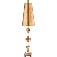 Licht-Erlebnisse Tischleuchte 101,6 cm E27 Gold Metall Modern Tischlampe Bodenleuchte