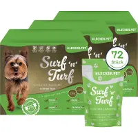 Lyra 72 x 150 g Lecker.Pet Surf'n'Turf Pouches Hundefutter Nassfutter - 4 Sorten Multipack 72x150 Futter