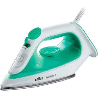 Braun TexStyle 1 SI 1040 GR, Dampfbügeleisen, Keramik-Bügelsohle, 1,9 m, 25 g/min, Grün, Weiß, 120 g/min
