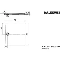 Kaldewei 352447980672 DW SUPERPLAN ZERO Mod.1524-5, 900 x