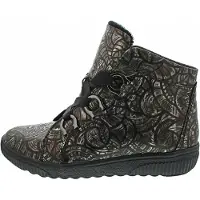 Waldlaufer H-Steffi Damen Schnürstiefel in Schwarz, Größe 6
