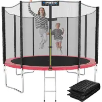 Kinetic Sand Trampolin Outdoor 'Salto Plus' Ø 183/244/305/366/400/430/490 cm - Komplett-Set für Kinder, bis zu 160kg