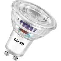 Osram Energy Class LED-Reflektor-Lampe PAR16 mit 2.5 W, 450 lm, warmweiß (2700 K) aus klarem bleifreiem Glas mit GU10 Sockel in der , 50 mm Durchmesser, IP20.