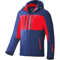 Black Crevice - Herren Wintersport Jacke | Farbe: Rot/Blau | Größe: S