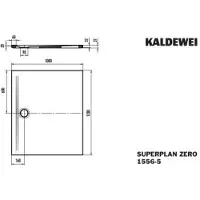 Kaldewei 355647980030 DW SUPERPLAN ZERO Mod.1556-5, 1000 x