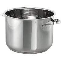 Unold 4864540 Edelstahl-Topf, originelles Ersatzteil, kompatibel mit 48645 Fondue-Elegance