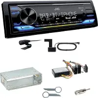 JVC KD-X472DBT Digitalradio Bluetooth USB Einbauset für Mercedes W210 ab 08/99