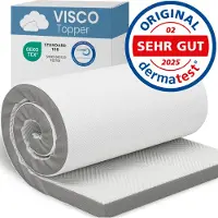 Aktiv shop GmbH Matratzentopper aus Visco, für Hausstauballergiker, schadstoffgeprüft, waschbar 1 St Auflage
