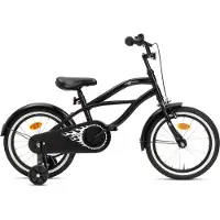 Nogan Rumble Kinderfahrrad – 16 Zoll – Schwarz - komplett mit Stutzräder