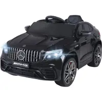 Actionbikes Motors Mercedes Benz AMG GLC 63S | Kinder Elektro Auto - Coupé - Fernbedienung - 4x4 Allrad - Sound - 140 Watt - ab 3 Jahren (Schwarz)