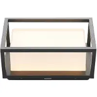 LUCANDE LED-Außenwandleuchte Ilirian, anthrazit, Alu, 15 cm