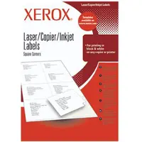 Xerox Mehrzwecketikett 003R96298 - 63,50 mm Breite x 38,10 mm Länge - Laser, Tintenstrahl - Weiß - 21 / Blatt - 100 Blatt