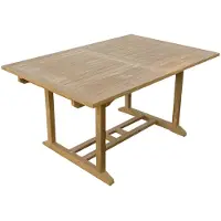 Linder Exclusiv GmbH Teak Tisch Gartentisch Garten ausziehbar Esstisch Holztisch rechteckig 210
