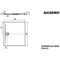 Kaldewei 354447983231 DW SUPERPLAN ZERO Mod.1544-5, 1000 x