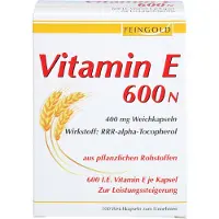 Burton Feingold FEINGOLD Vitamin E 600 N Weichkapseln zur Leistungssteigerung, 100 St. Kapseln
