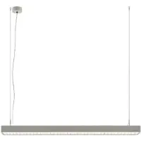 Arcchio LED-Bürohängelampe Susi, silber, 120 cm, 4000K, DALI