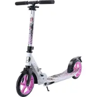 Star Scooter Alu City Tretroller klappbar ab 6 -7 Jahre | 205mm Cruising | Weiß & Lila