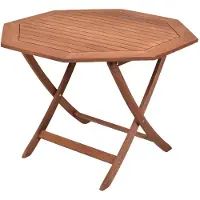 Merxx Gartentisch achteckig, klappbar, Ø 110 cm - Eukalyptus