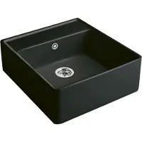 Villeroy & Boch Spülstein Einzelbecken Spülstein Einzelbecken 595 x 220 x 630 mm Snow White Cera