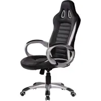 Amstyle Bürostuhl Sport Schwarz Chefsessel Schreibtischstuhl Drehstuhl