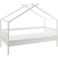 Emob Hausbett Leona 90x200 - mit Lattenrost - weiß