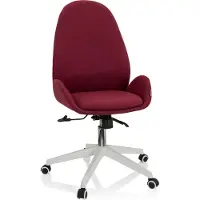 Hjh OFFICE Home Office Bürostuhl AVEA I Schreibtischstuhl mit Armlehnen Stoff Drehstuhl