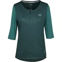 IXS Damen Jersey Carve X Henley , Everglade Solid - Türkis, 42