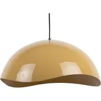Leitmotiv - Hängeleuchte Waved Groot - Gelb - Ø50cm Hängelampe - Esstischlampe - Wohnzimmerlampe - Schlafzimmerlampe - Wohnzimmer