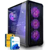 SYSTEMTREFF Gaming PC - Core i5-13600KF - AMD Radeon RX 9060 XT 8GB - 32GB DDR4 - 1TB NVMe - Windows 11 Pro - Desktop