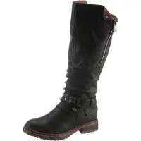 Rieker Damen Stiefel Varioschaft TEX schwarz, Damen:40 EU