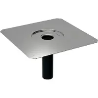 Geberit GE Pluvia, Dampfsperrenanschluss, 12L, d56, CrNi, 359113, 1 Stk.