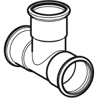 Geberit T-Stück Mapress Edelstahl, Ø28mm, gleich, Pressmuffen, Edelstahl 1.4401, CIIR-Dichtung, 1 Stk.