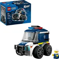 LEGO City Coole Flitzer - Polizei-Truck - Bauset für Spielzeug Fahrzeuge mit einer Junior Polizisten Minifigur - Mitgebsel für Feiern - Kleines Geschenk zum Sammeln für Jungen ab 5 Jahren - 60481