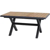Siena Garden Sincro Dining Tisch, ausziehbar 160/200 x 100 cm - Aluminium (matt anthrazit)Teak
