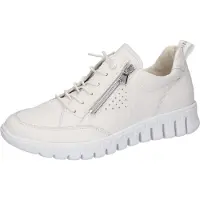 Waldlaufer Schnürhalbschuhe in weiss/weiss kombi, Gr. 7