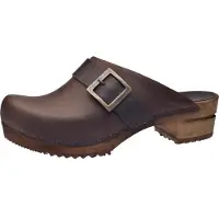 Sanita Wood-Urban Open Clog Antique Brown Gr.35