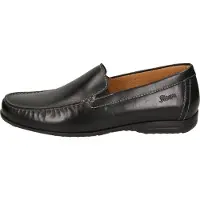 Sioux Slipper "Gion-XL", Herren, Gr. 39.5 (UK 6), schwarz, Obermaterial: 100% Kalbsleder CAL. 100% Gummi rubber., Schuhe Slipper