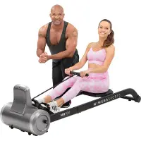 Miweba Profi Rudergerät | Heimtrainer klappbar - 6 Widerstandsstufen - leise Rudermaschine - Rowshaper - LCD Display - Fitnessgerät für Zuhause