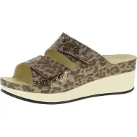 VITAL 1603 Lara komfortable und hochwertige Pantoletten Damen mit Massagefussbett aus Leder und rutschfester TPU Sohle | Pantoffel | Hausschuhe Leo Braun EU 40