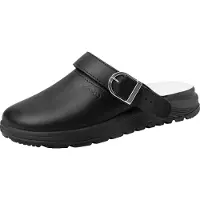 ABEBA Clog Active 87031 SRC mit Schnalle Gr. 47 schwarz