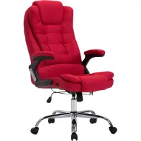 CLP Bürostuhl ergonomisch 150 kg belastbar Thor, Drehstuhl mit modernes Design rot